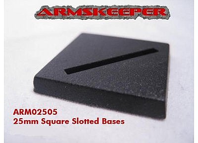 ArmsKeeper Bases: 25mm Square Slotted Bases (20) 