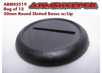 ArmsKeeper Bases: 30mm Round Slotted Bases with Lip (12) 