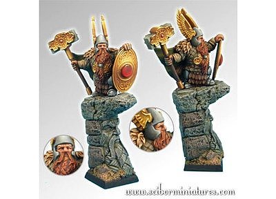 28mm Fantasy Miniatures: Dwarf General #2 