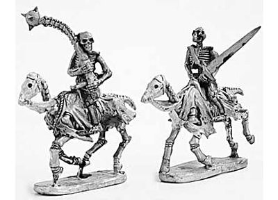 Skeleton cavalry with two hand weapons 3 