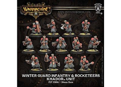 Khador: Winter Guard Infantry & Rocketeers (13)(plastic) 