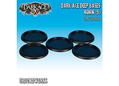 Dark Age: 40mm Deep Bases (5) 