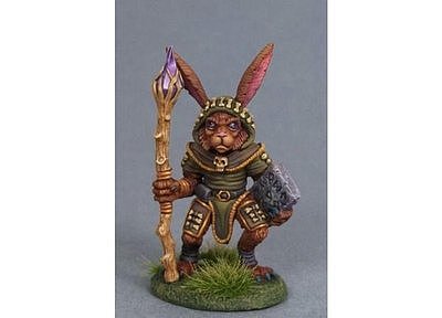 Critters: Rabbit Druid with Staff 