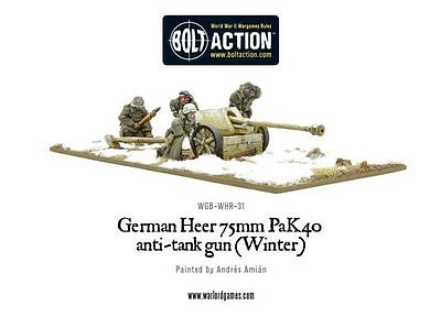 ドイツ国防軍陸軍　75mmPak40 対戦車砲（冬季） 