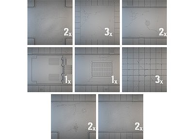 Tablescapes Tiles: Urban Streets (Clean) (16 tile set) 