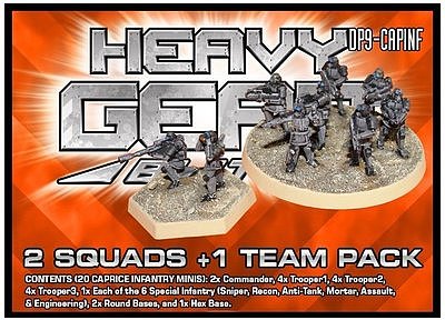 Caprice Infantry 2 Squads + 1 Team Pack 