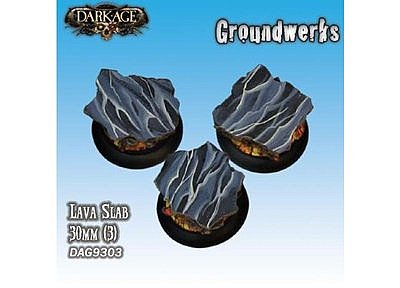 Groundwerks Base Inserts 30mm Lava Slab (3) 