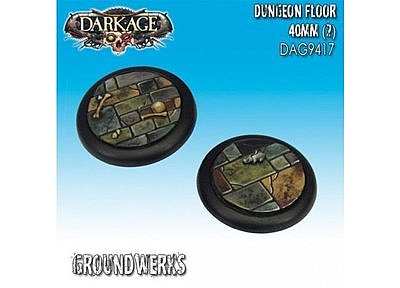 Groundwerks Base Inserts - 40mm Dungeon Floor (2) 
