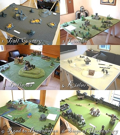Wide range of themed tables