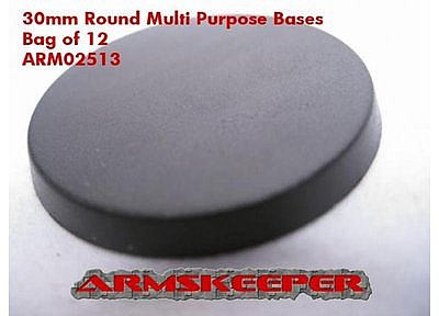 ArmsKeeper Bases: 30mm Round Multi Purpose Bases (12) 