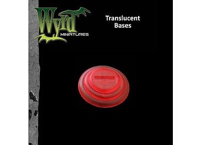 Malifaux: Red Translucent Bases 30mm (10) 