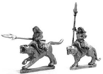 Amazon cat riders with spear 