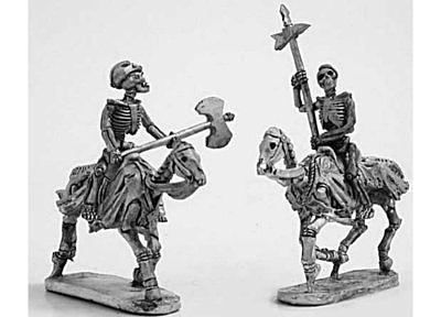 Skeleton cavalry with two hand weapons 1 