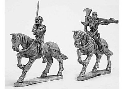 Skeleton cavalry with two hand weapons 2 