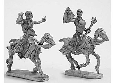 Skeleton cavalry with hand weapons and shield 3 