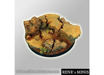 Round Bases: Royal Lions Ruins round base 60mm 
