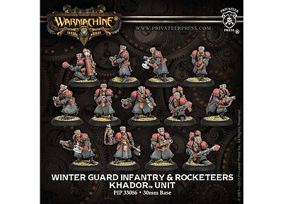 Khador: Winter Guard Infantry & Rocketeers (13)(plastic) Khador: Winter Guard Infantry & Rocketeers (13)(plastic)