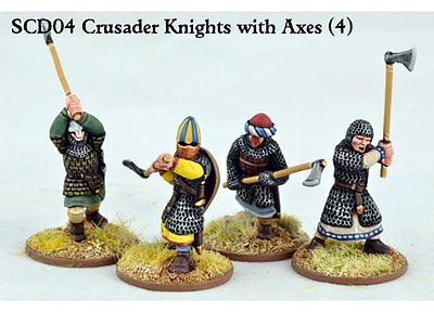 SCD04 Crusader Knights with Double Handed Wpns (4) 