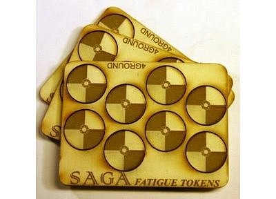 SAGA Fatigue Tokens - Round Shields 