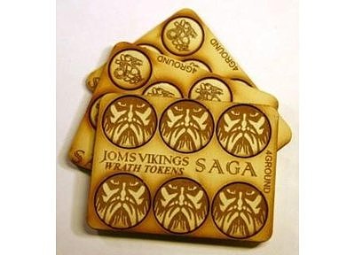 SAGA Jomsviking Wrath & Fatigue Tokens 