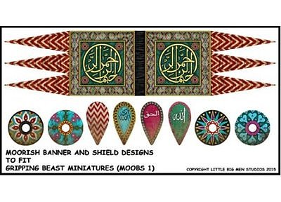 MOOBS01 Moorish Banner & Shield Designs 