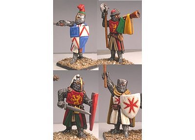 LCF01 Crusading Foot Knights (Command) (4) 
