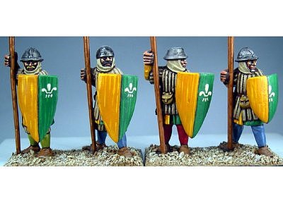 LCF10 Frankish Foot (Spearmen) (Standing) (4) 