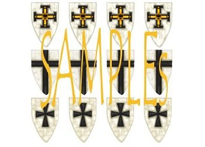 Teutonic Knights Larger Heater Shields 2 