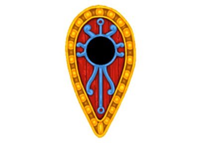 BZC(GB)05 Byzantine Cavalry Shields (Bossed Teardrop Shields) (12) 