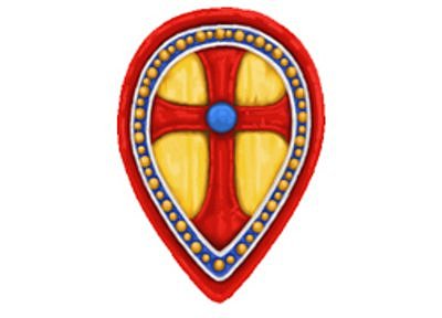 BZI(GB)03 Byzantine Infantry Shield (Infantry Teardrop) (12) 