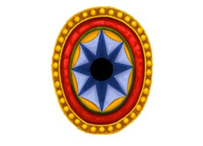 ビザンティン　インファントリー・シールド（オーヴァル/穴あり） ７ 