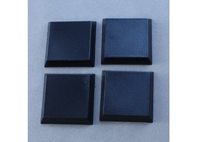 74038: 1inch Square Plastic Flat Top Base (20)  