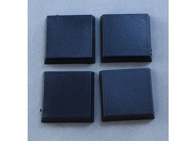 74040: 20mm Square Plastic Flat Top Base (25) 