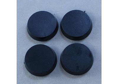 74041: 20mm Round Plastic Flat Top Base (25) 