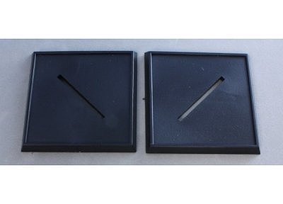 74028: 2 Inch Square Plastic Gaming Base (10) 