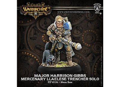 Mercenaries Major Harrison Gibbs, Llaelese Trencher Solo (metal resculpt)  