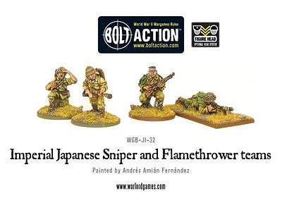Imperial Japanese Sniper and Flamethrower teams 