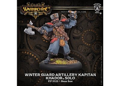 Khador Winter Guard Artillery Kaptain 