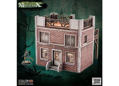 Malifaux: (Terrain) Old town Building (Color ED) 