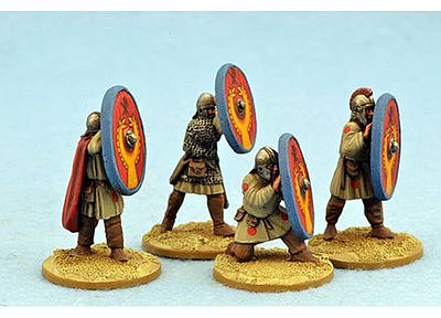 LR18 Late Roman Infantry Shieldwall One (4) 