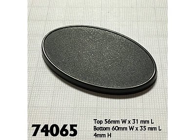 74065: 60mm x 35mm Oval Gaming Base (10) 