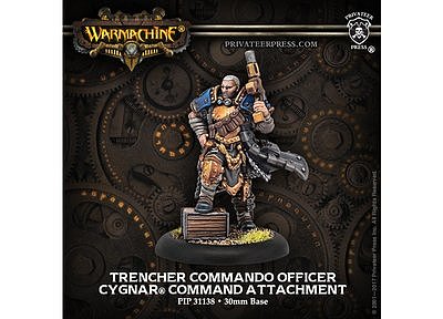Cygnar Trencher Commando Officer 