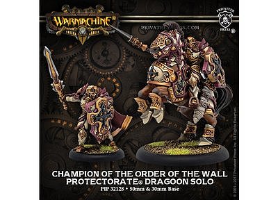 The Protectorate Of Menoth Champion of the Order of the Wall Dragoon 