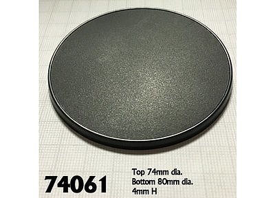 74061: 80mm Round Gaming Base (4) 