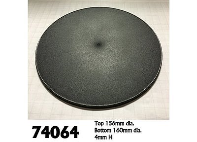 74064: 160mm Round Gaming Base (4) 