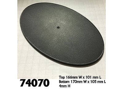 74070: 170mm x 105mm Oval Gaming Base (4) 