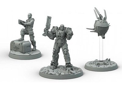 Fallout: Wasteland Warfare - Brotherhood of Steel Knight-Captain Cade, Paladin Danse 