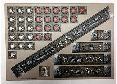 SAGA Cardboard Measuring Sticks & Tokens Set 