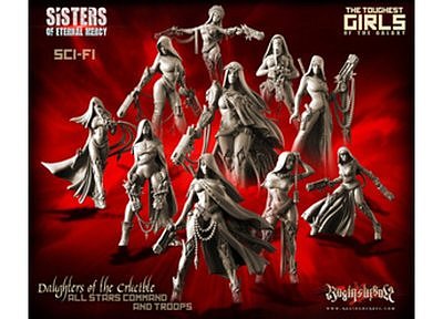  Daughters of the Crucible Pack - All 10 Stars Command AND Troops (Sisters SF) 