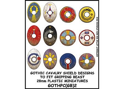 GOTHPC(GB)2 Goth Plastic Cavalry Shield Transfers 
